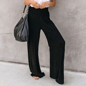 Feeling Free Smocked Embroidered Pants